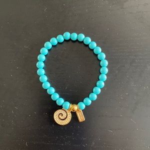 7” Coach bracelet with seashell charm